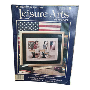 Leisure Arts August 1989 Crafting Magazine Vintage